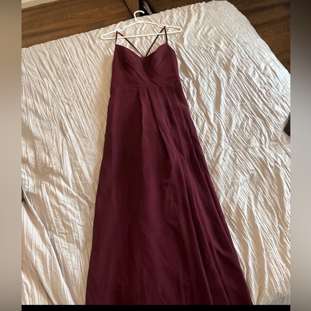 Formal floor length bridesmaid dress
